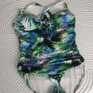 Torrid jungle print swimsuit